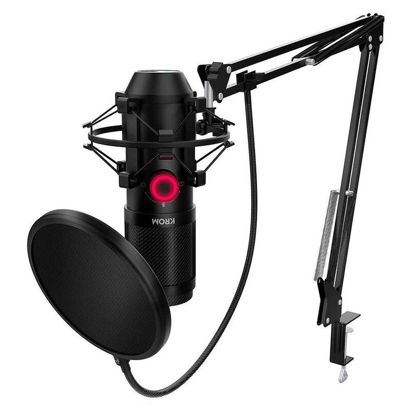 Microfone Nox Kapsule Podcast, USB, Mini Jack - NXKROMKPSL